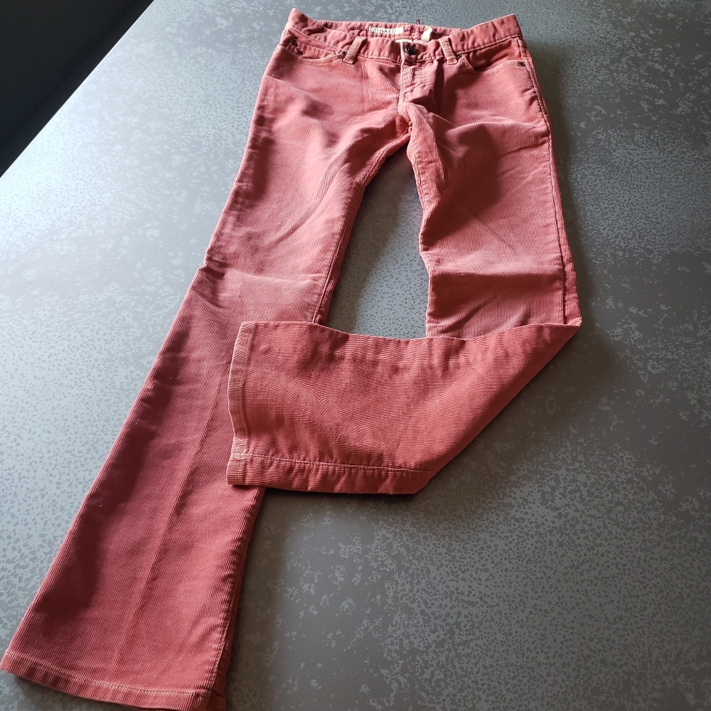 Abercrombie Blush Corduroy Pants Boot Cut Size: 0
